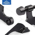 HOMOTEK 12 Pack Hinge Pin Black Door Stopper - Adjustable Heavy Duty Door Stopper 2-1/2"x1-3/4” with Black Rubber