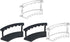 TOMYEUS Pen Stand Set 4 Pen Holder 6-Slots Display Stand Nail Makeup Art