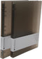 Plastic Round Ring Binders, PVC Binder Covers, Loose Leaf Binder Protector, Refillable Notebook (B5, Coffee)