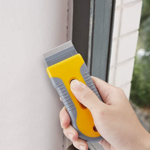 WEGAZ 15pcs Razor Blade Scrape with Extra Blades, Scraper Tool, Razor Blade Retractable, Paint Stripping Tool, Cleaning