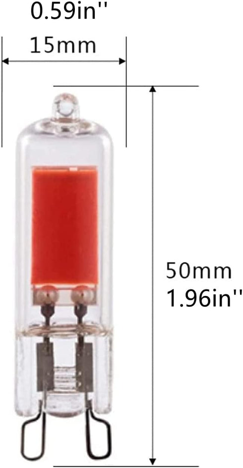 G9 Bulb 3W Bulbs G9 Bulbs 30W Bulbs G9 Bulbs Fixture(8 Pack) COB LED Red Light LED Replace Halogen Light Red Light