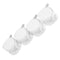 Cabilock 4pcs Locking Caster Wheels with Brake for Furniture White Swivel Replacement