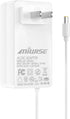 Power Supply Adapter DC24 2A 48W AC to DC Converter for COB LED Strip, CCTV Camera, White, 2.1mm X 5.5mm