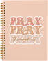Prayer Journal Notebook for Women - Bible Journaling, Note Taking, Christian Gifts, Hardcover Spiral 5.5x8.3