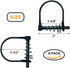 Highwild 8 Pack Silent Shaft Locking Pin with Spring for Farm Lawn Garden Safety