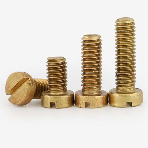 Foyoram 20pcs M4x16mm Srass Slotted Cheese Head Screw, Nail Bolt