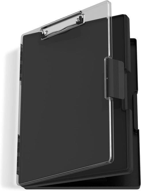 Hongri 8.5 x 11 Clipboard with Storage, Heavy Duty Folder Nursing Clipboards with Dual Compartment Storage Box for