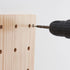 Wood Pegboard Combination Wall Organizer Kit, 2 Pieces Display Pegboard Panel Kits with 15 Accessories for Office,