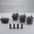 TWZKXC 8 Pack 2 Inch 360 Caster Wheels, Mini Crib Wheels, Small Rubber Casters with Brake Stem Casters Replacement
