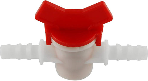 DGZZI Barbed Ball Valve, 2PCS 3/8-Inch ID In-Line Shut-Off Switch with Hose Barb for Drip Irrigation
