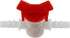 DGZZI Barbed Ball Valve, 2PCS 3/8-Inch ID In-Line Shut-Off Switch with Hose Barb for Drip Irrigation