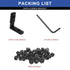 24pcs 2020 Extrusion Connector Bracket Joint, T-Slot Accessories with Screws for 8020 Aluminum Profile 3D Printer