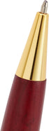 Juvale 2-Pack Luxury Ballpoint Pen Set for Men - Cherry Red Wood Finish, Brown - Smooth 0.7mm Black Ink