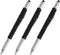 Stylus Pen, 7-in-1 Multi-Tool Touchscreen Stylus, Ballpoint Pen, Ruler, Level, Screwdrivers (3 Pack Black)