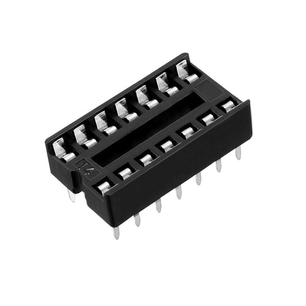 uxcell 40pcs DIP IC Chip Socket Adaptor - 2.54mm Pitch 2 Row 14 Flat Pins for Soldering