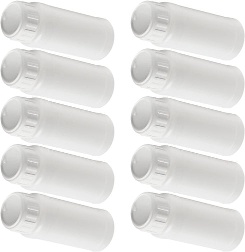Othmro 10Pcs 100ml Plastic Bottles, Lab Cylindrical Chemical Reagent Bottles for Liquid Storage, Round Storage