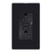 Black GFCI Outlet 20 Amp, GFCI Outlet Receptacle with LED Indicator, 20 Amp 125 Volt Wallplate and Screws Included ETL