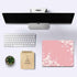 Cute Pink Mouse Pad, Sakura Cherry Blossom Floral Design, Anti-Slip Rubber Base, 9.5 x 7.9 Inch Desk Decor for Girls