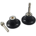 BokWin 2 Pack 2 Inch 1/4 Inch Quick Change Disc Pad Holder, Disc Pad Holder Adapter with Shank, Black Rubber Design