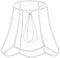 Multi-Functional Lampshade Frame for E27 Bulb Diy Wire Lamp Shade Stand Compatible