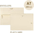 5x7 A7 100 Pack Goefun Cream Blank Flat Note Cards and Envelopes (NOT FOLDED), Flat Cream Cardstock and Envelopes Self