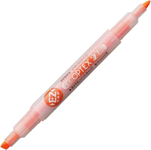 Zebra Optex 2 B-WKT11-OR Highlighter, EZ Orange, 10 Pieces