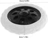 2pcs Veemoon Rolling Cart Wheel Replacement Plastic Laundry Cart Wheels for Shopping Trolley