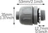 RLECS 4PCS 6 180 1/2 Inch Gray Nylon Plastic Degree Straight Conduit Connector Liquid Tight Accessories Electrical Box