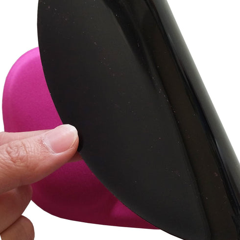 Ergonomic Portable Mouse Pad, Non-slip Small 7D Gel Mouse Pad with Wrist Rest in Rose Color