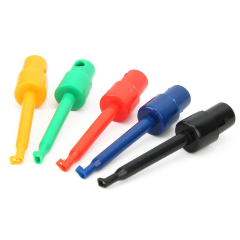 20Pcs Test Hooks Clips Multimeter, Colorful Test Grabber Probe, Large Spring Hook Clip for Electronic Testing