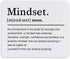 Mindset Definition Inspirational Quotes Mouse Pad, Non-Slip Rubber Base, 9.4 x 7.9 Inch for Desk Decor