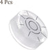 4pcs Small Circular Bubble Spirit Levels, Mini Round RV Leveling Tools for Travel Trailer, White