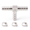 Stainless Steel 1/4" Hose Barb Tee, 3 Way T Shaped Co2 Splitter