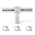 Stainless Steel 1/4" Hose Barb Tee, 3 Way T Shaped Co2 Splitter