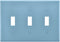 Light Blue 3 Gang Toggle Switch Plate Cover, Decorative Outlet for Home Decor