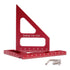3D Multi-Angle Measuring Ruler, 45/90 Degree Aluminum Alloy Woodworking Square Protractor for Engineers