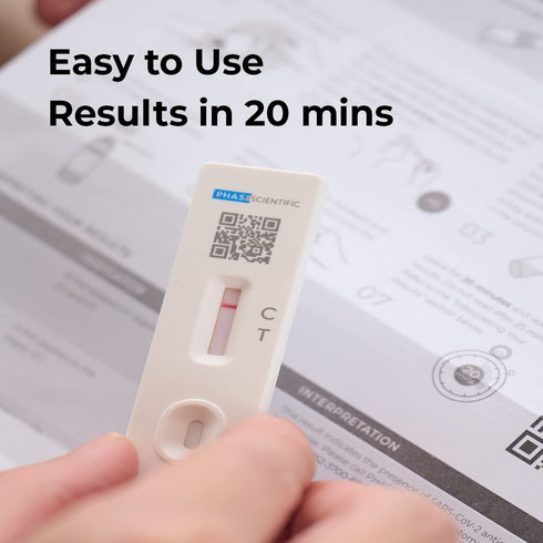 COVID-19 Rapid Antigen Test, 1 Pack, 2 Tests Total, Results in 20 Minutes, Covid OTC Nasal Swab Test