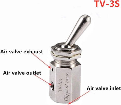 TV-3S Solenoid Air Valve Knob Toggle Value Switch Pneumatic Mechanical 3 Way Electric Knob Control by LJJDSLYU