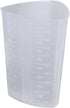 Plastic Graduated Triangular Intake Output Container, 5 Pack 32 oz Laboratory Beaker for Measuring