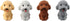 dohobby 24 Pieces Animal Pencil Erasers - 3D Cute Dog Cap Toppers for Party Favors