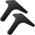 SILENRADAWN 2pcs Metal Furniture Legs Replacement, 13cm Black Triangle Sofa Cabinet Chair Leg