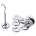Durable Silver Lab Slotted Mass Set with Hanger and Case, 10g Each, High Quality Chromium-Plated Metal Slotted Weights