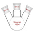 stonylab Glass 100 mL Heavy Wall 3 Neck Round Bottom Flask with Standard Taper Joint