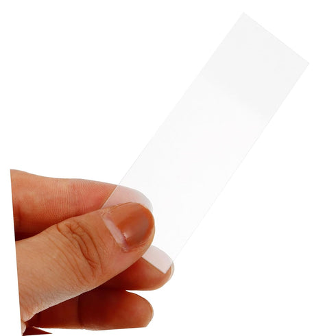 50Pcs Amosfun Microscope Glass Slides Kit Frosted for Observations Glass for Lab Experiments and Science Education