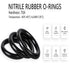 Othmro 50pcs Nitrile Rubber O-Rings, 1mm Wire Dia 18mm OD for Oil or Air Sealing, Professional Plumbing
