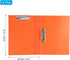 PATIKIL 9.3x12.2" Punchless Binder Clamp, 2 Pcs Plastic Double Strong Clip Clamp Binder Without Rings Sheet File Folder Protector for A4 Size Paper Office, Orange by PATIKIL
