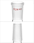 QWORK Glass Reflux Condenser 24/40, Large Cooling Capacity, Borosilicate Glass, 175mm Coil Length