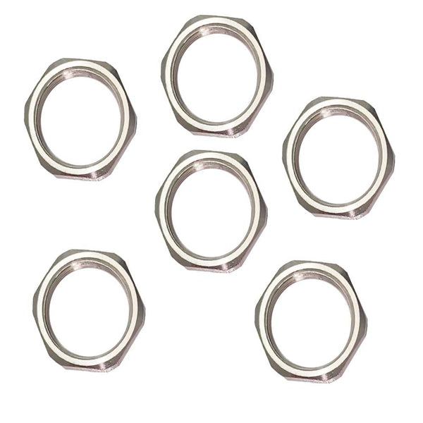 Eastern Tactical Supply 5/8-24 Thread Jam Nut Stainless Steel Lock Nut (6PCS)