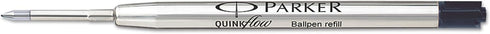 Parker QuinkFlow Refill for Ballpoint Pens, Fine Point, Black Ink, 1 Unit per Pack (3031531)