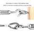 TooTaci M5 Turnbuckle Hook and Eye, 10pcs 304 Stainless Steel Turnbuckles for Cables, Tension Cable Tightener